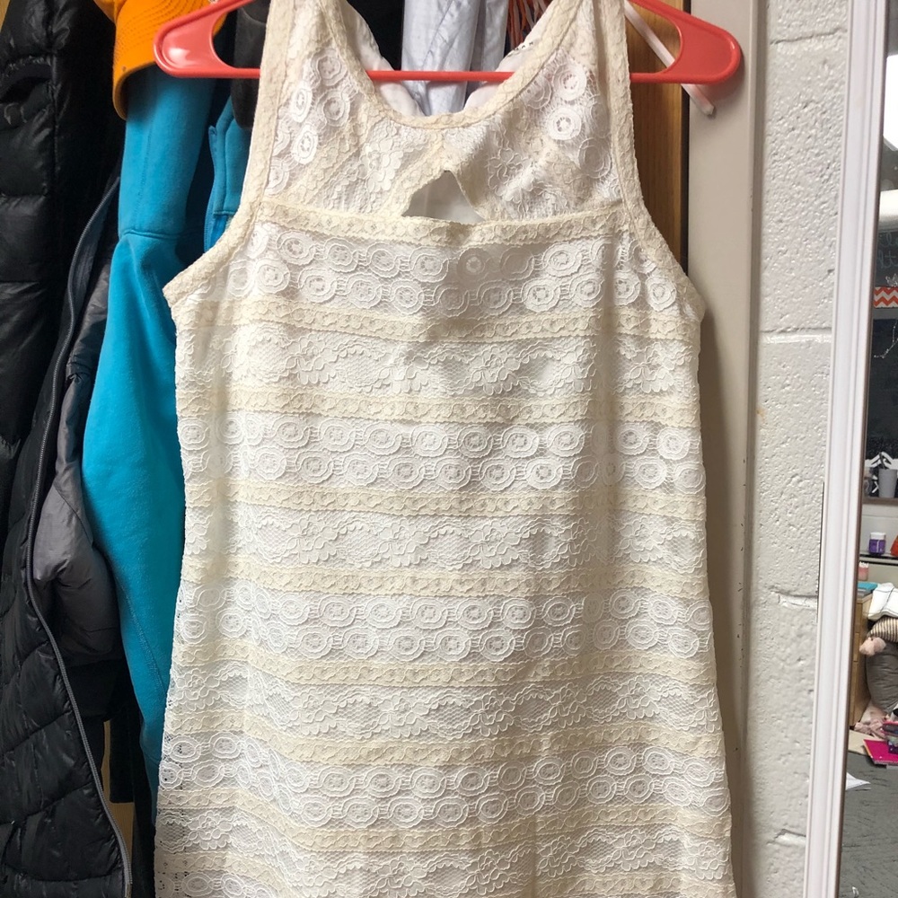 White lace dress